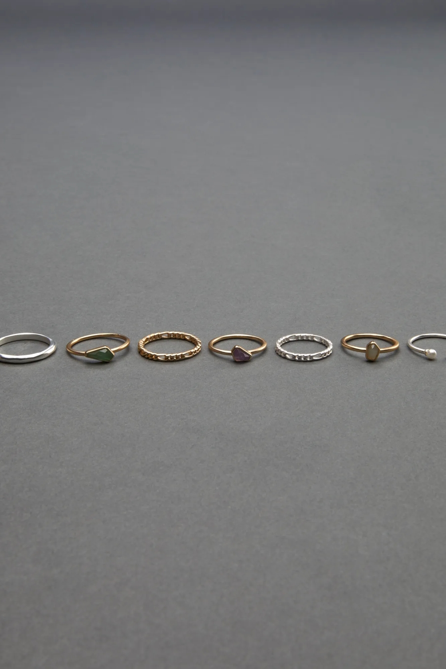 MULTI STONE RING STACK, image 2