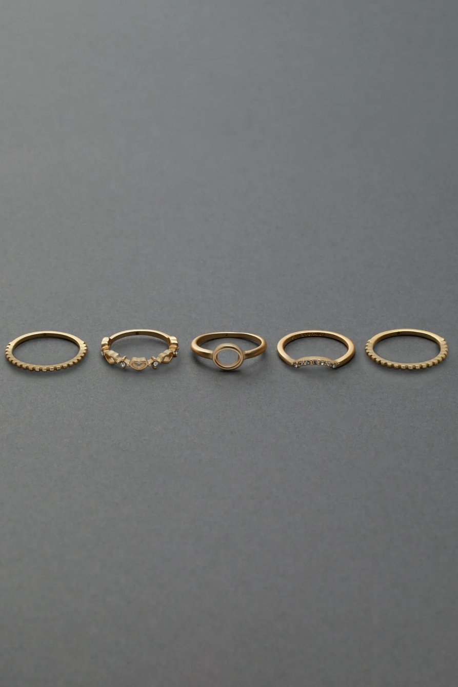 DELICATE OPENWORK PAVE RING STACK, image 2