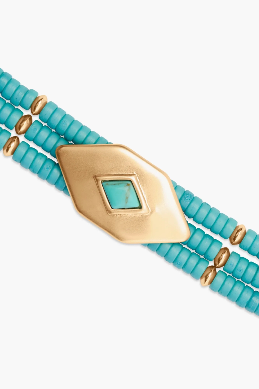 TURQUOISE BEADED LAYER BRACELET, image 2