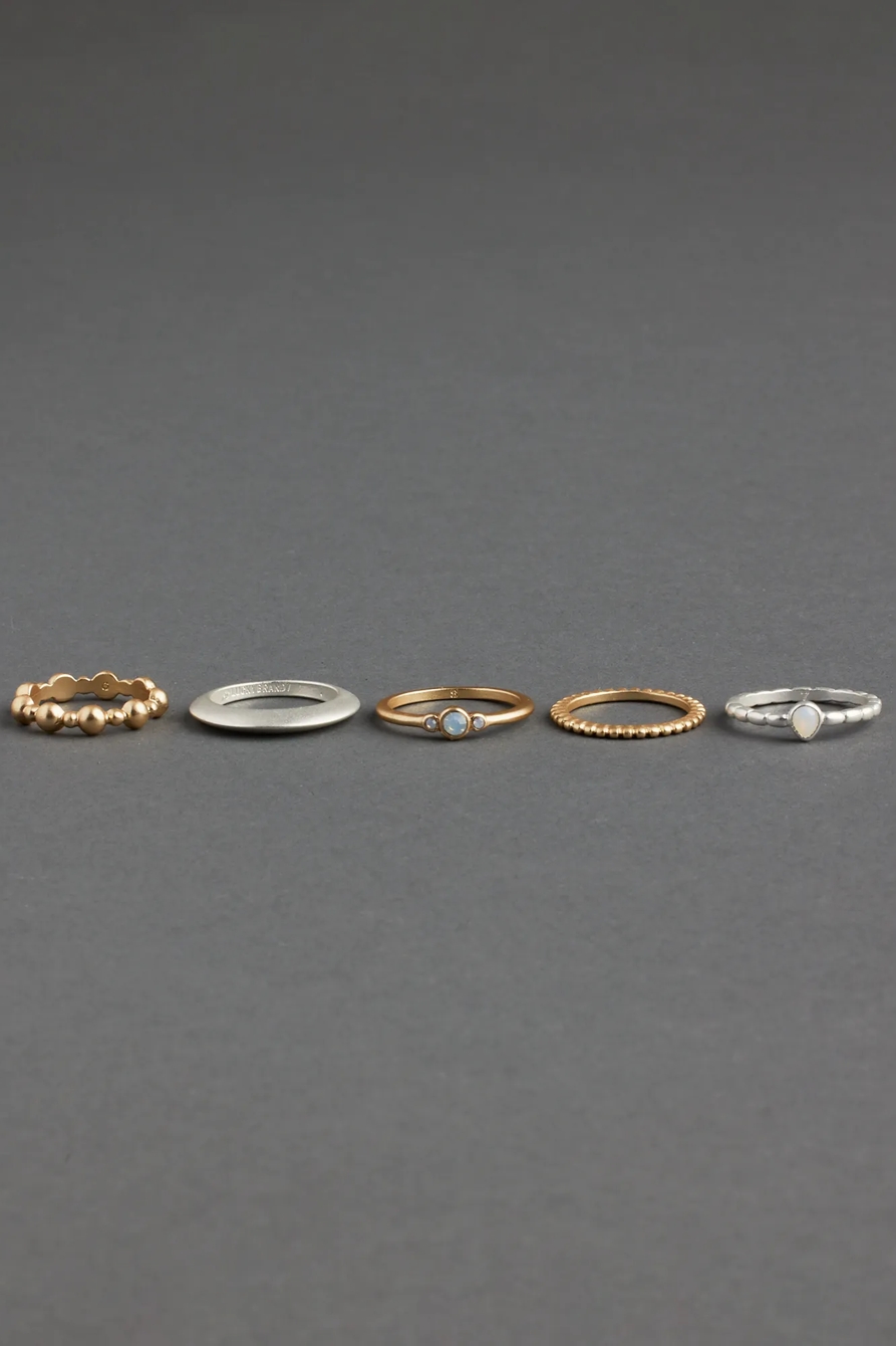 TWO TONE RING STACK (MULTI SIZE), image 2