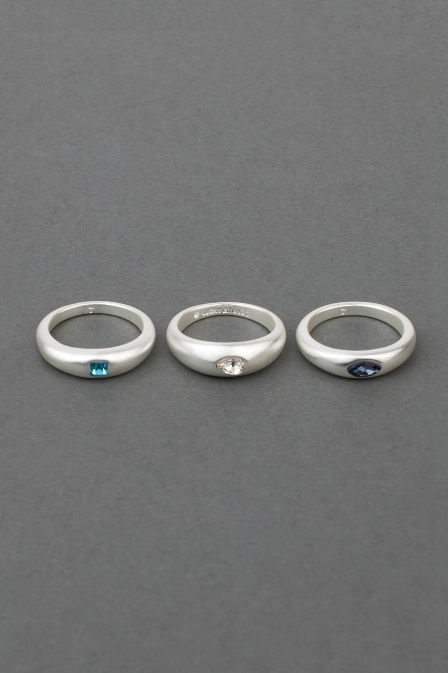 SET STONE MODERN RING STACK, image 2