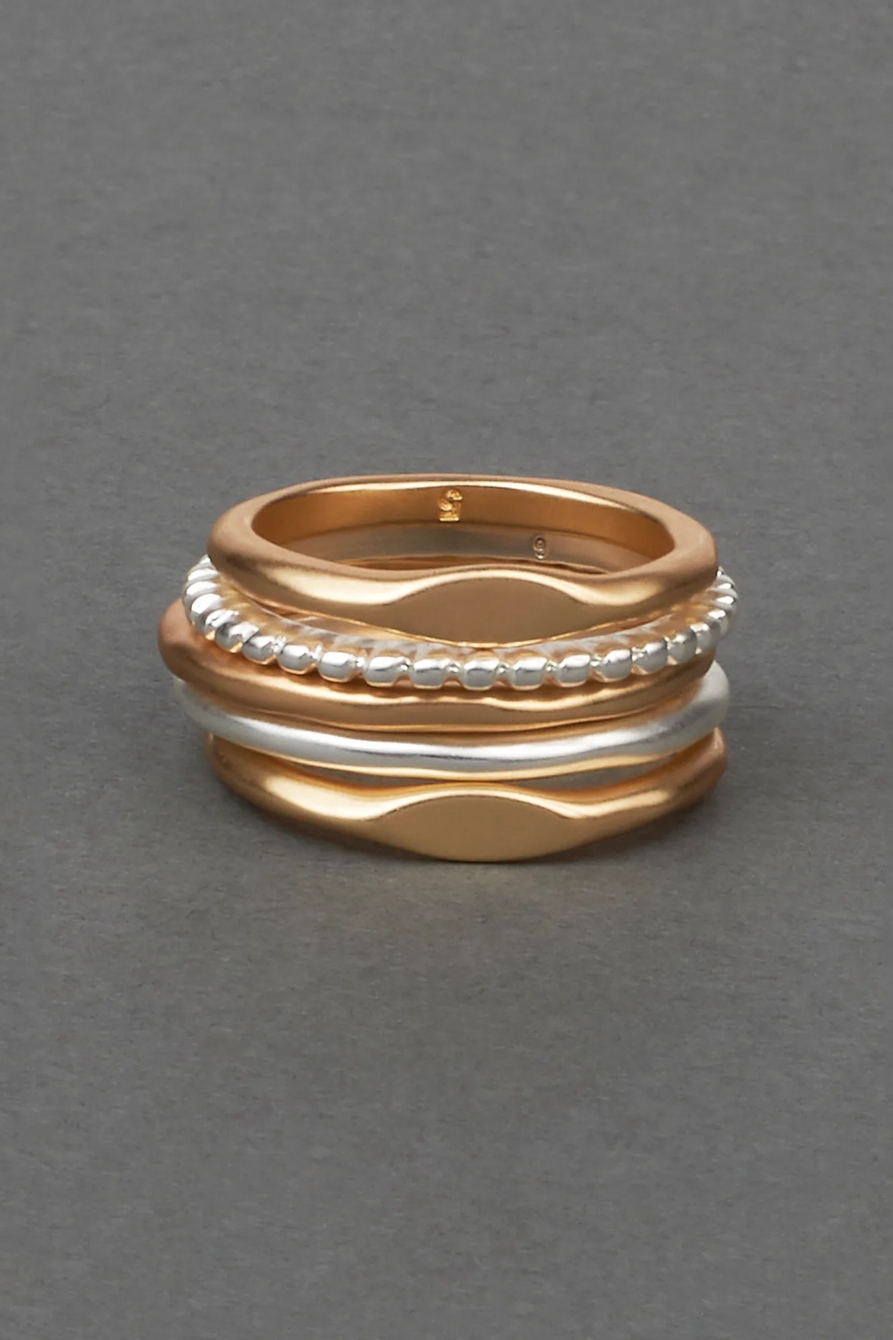 BASIC TWO TONE RING STACK (MULTI SIZE), image 1