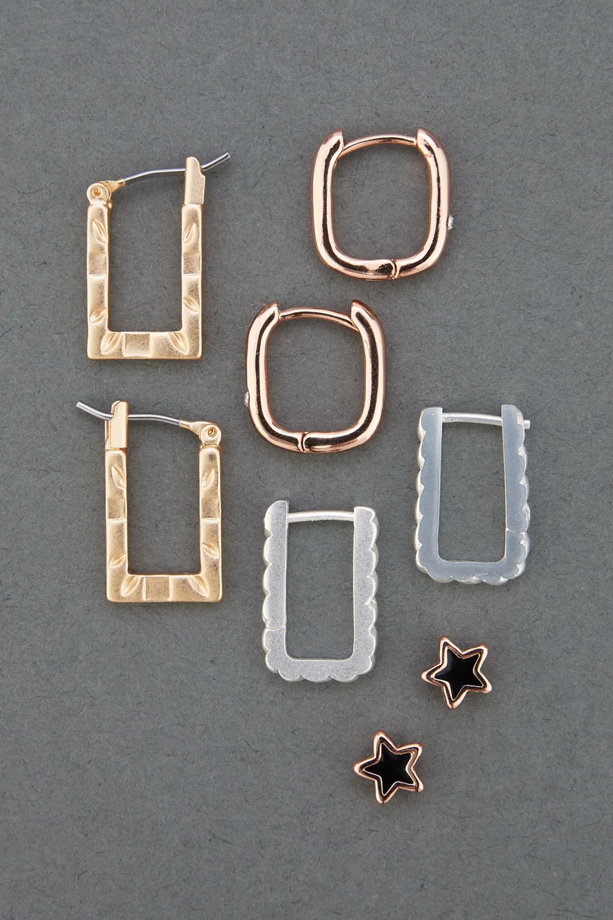 OLIVE HOOP AND STUD SET, image 2