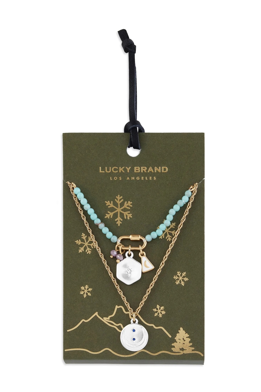 TURQUOISE BEADEDED LAYER GIFTING NECKLACE, image 2