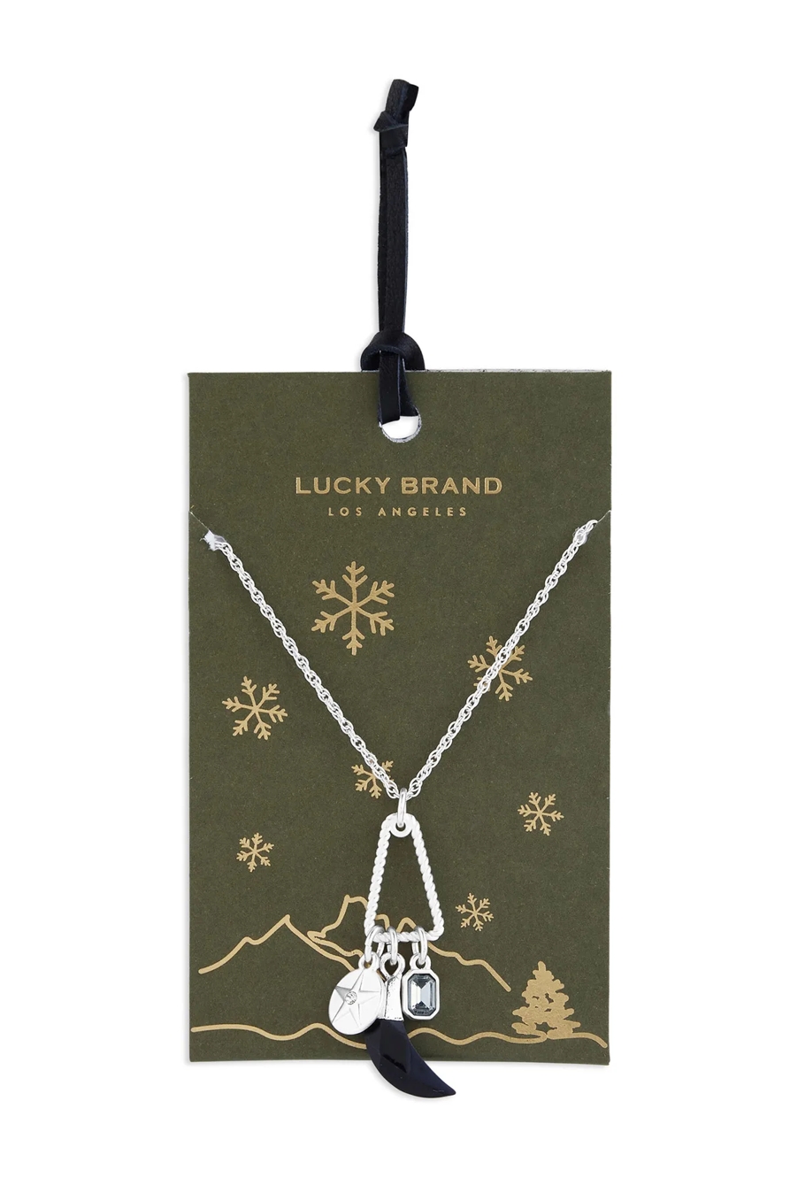 SILVER TONE TUSK CHARM GIFTING NECKLACE, image 2