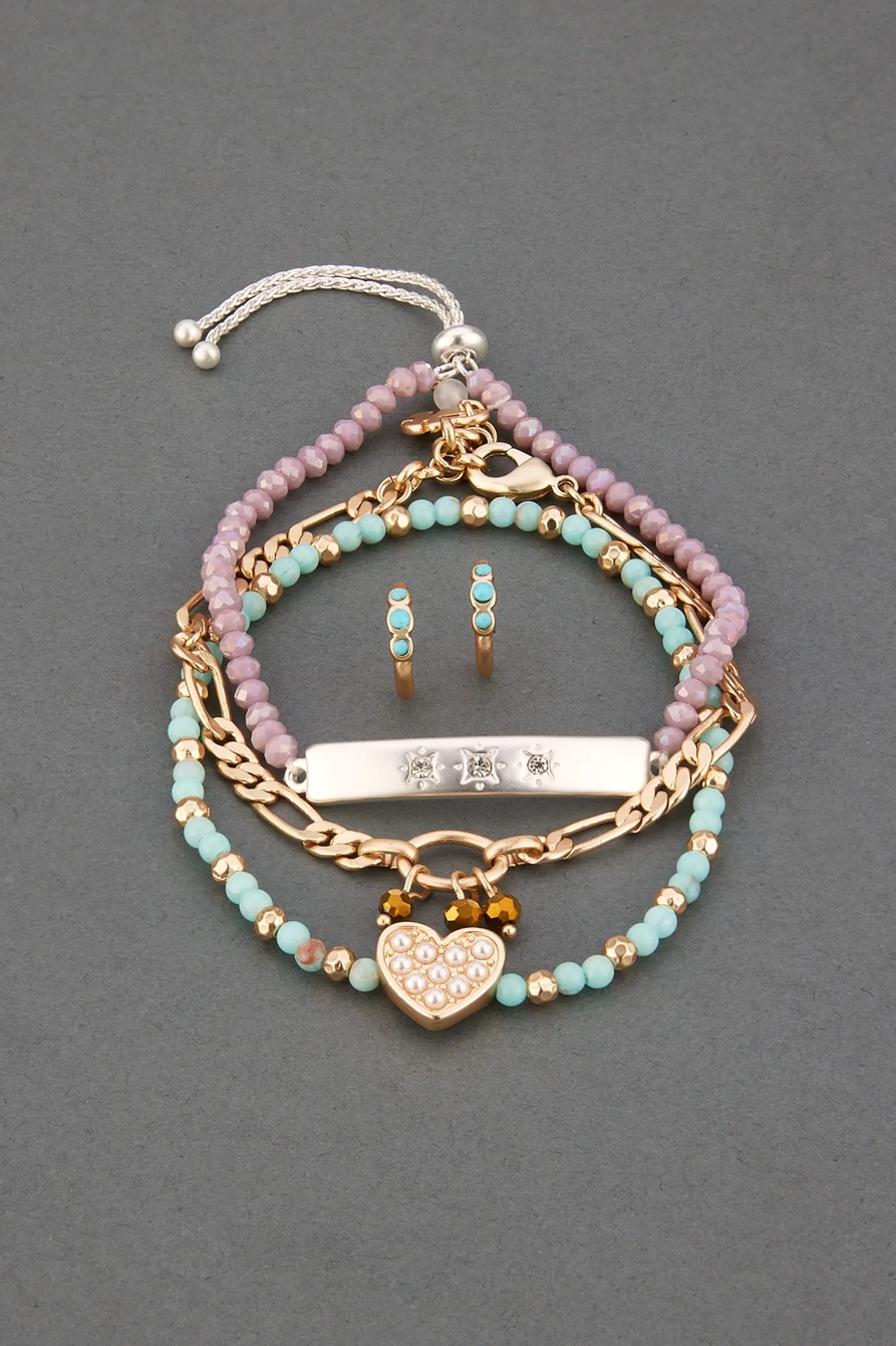 OLIVE BRACELET AND EARRING SET, image 2