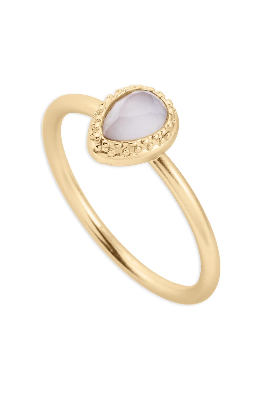LAVENDER STONE DELICATE RING STACK, image 2