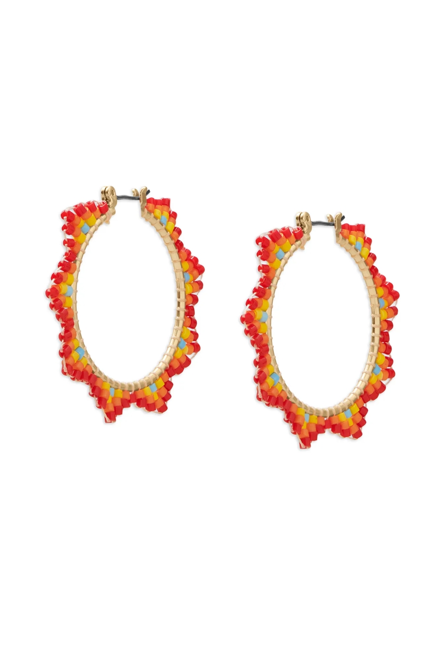 BEADED HOOP EARRING, image 2