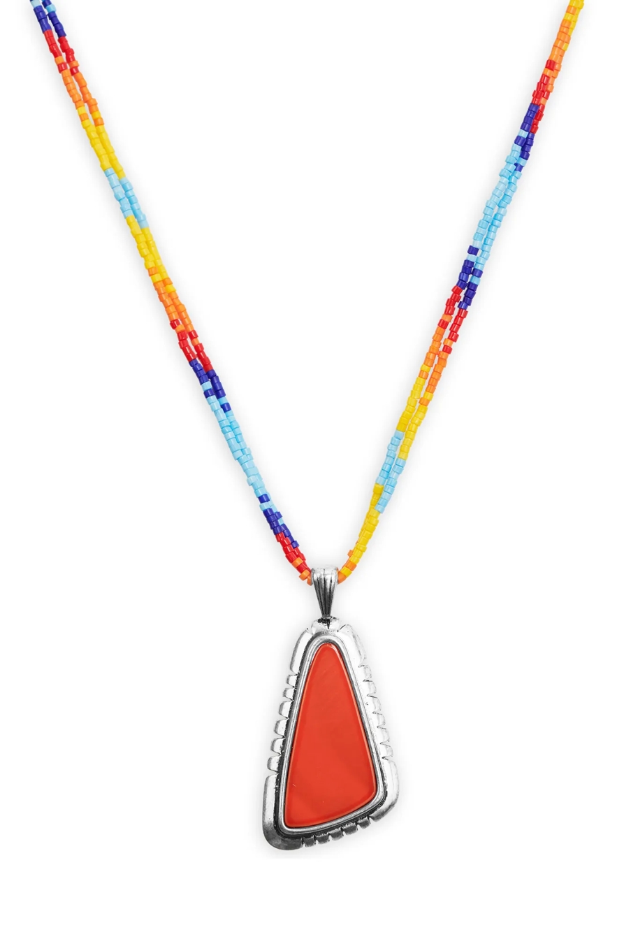 BEADED PENDANT NECKLACE, image 2