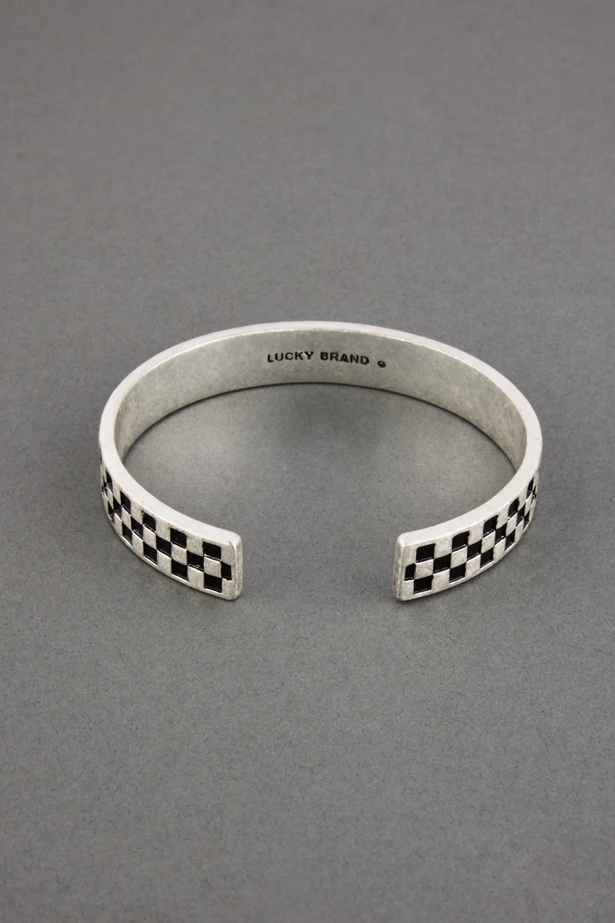 MEN'S CHECKER CUFF BRACELET, image 2