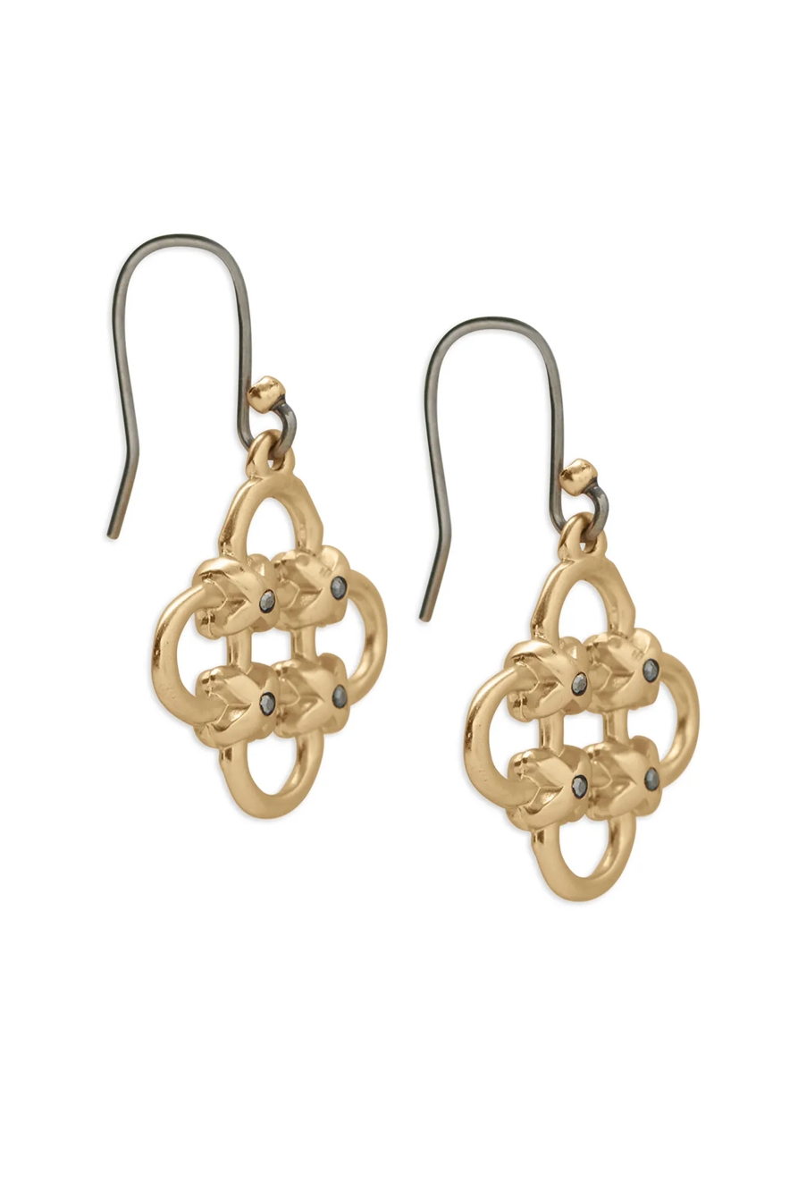 KNOTTED DROP EARRING, image 2