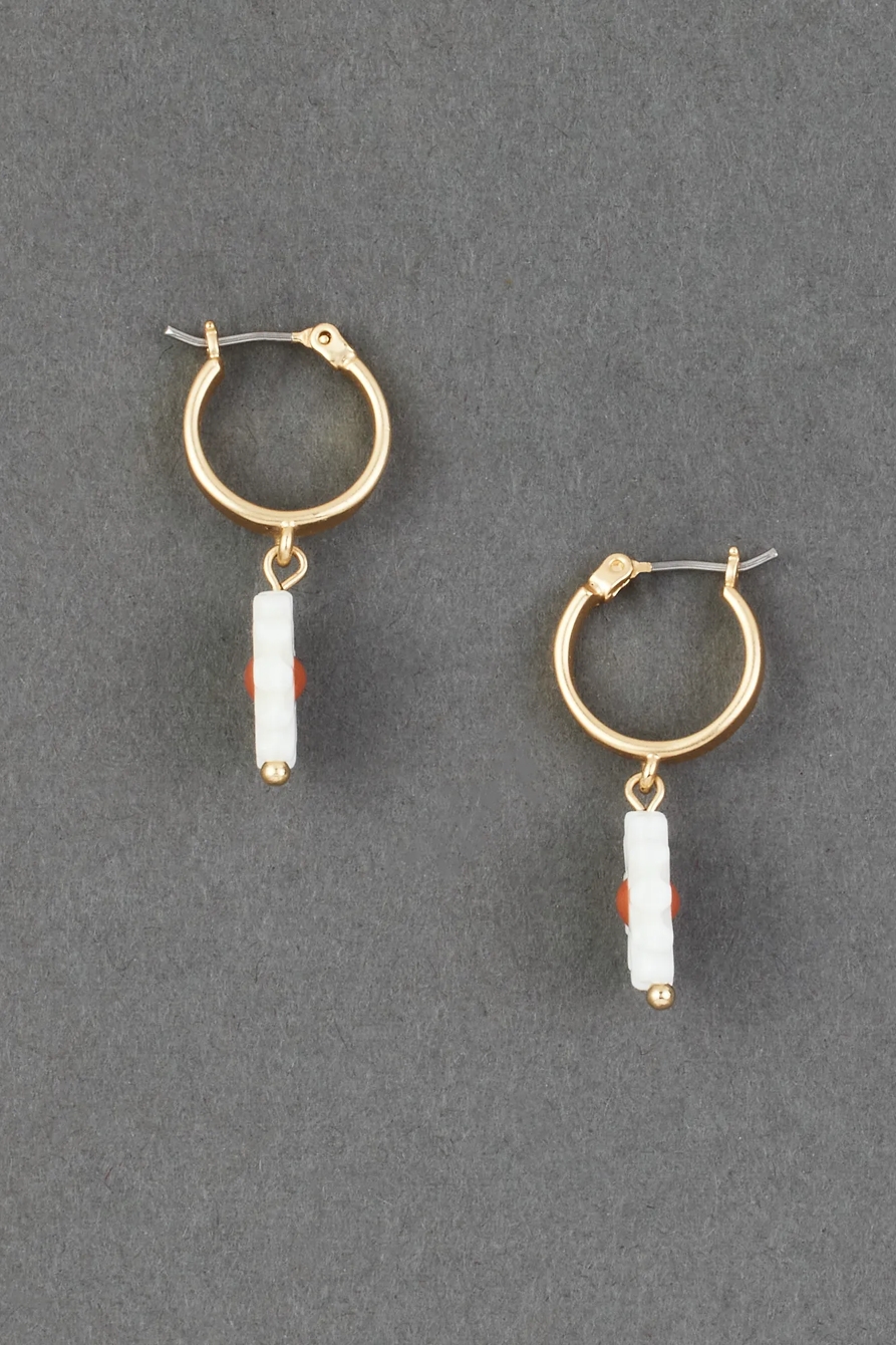 DAISY CHARM HOOP EARRING, image 2