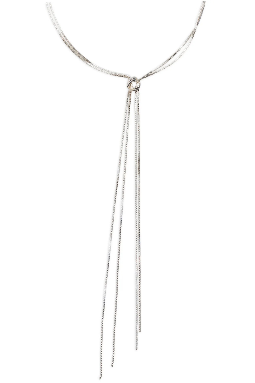 knotted lariat necklace, image 3