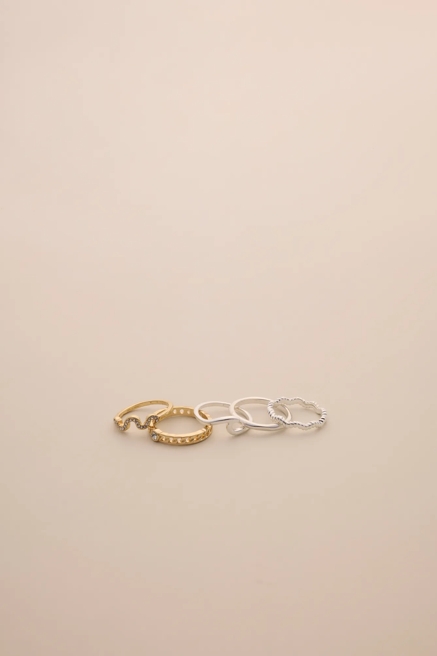 TWO TONE RING STACK, image 2