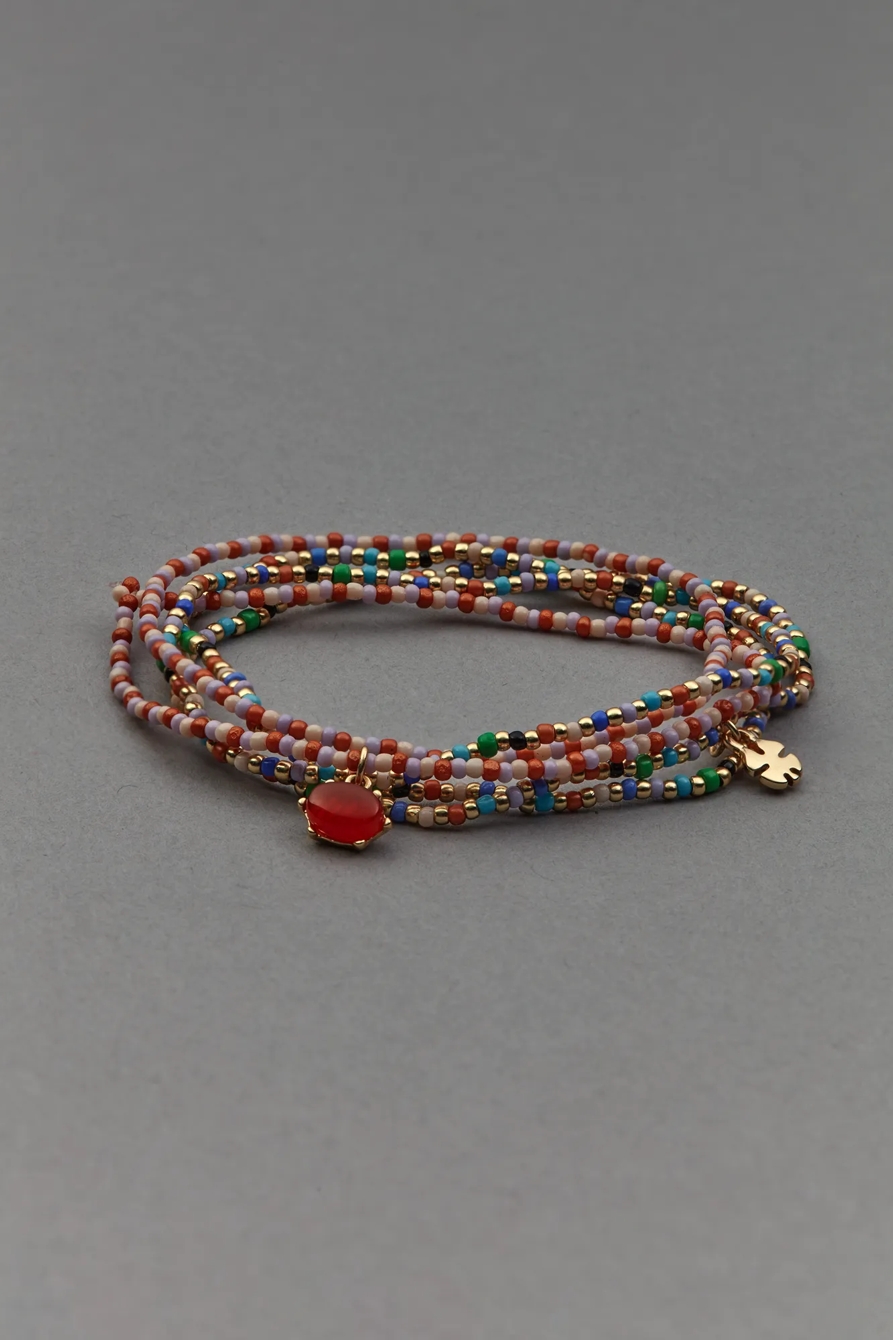 COLORFUL SEED BEAD BRACELET SET, image 1