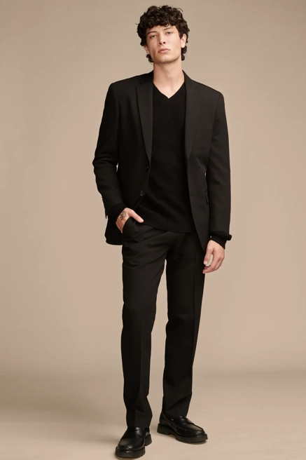 pique blazer 4-way stretch