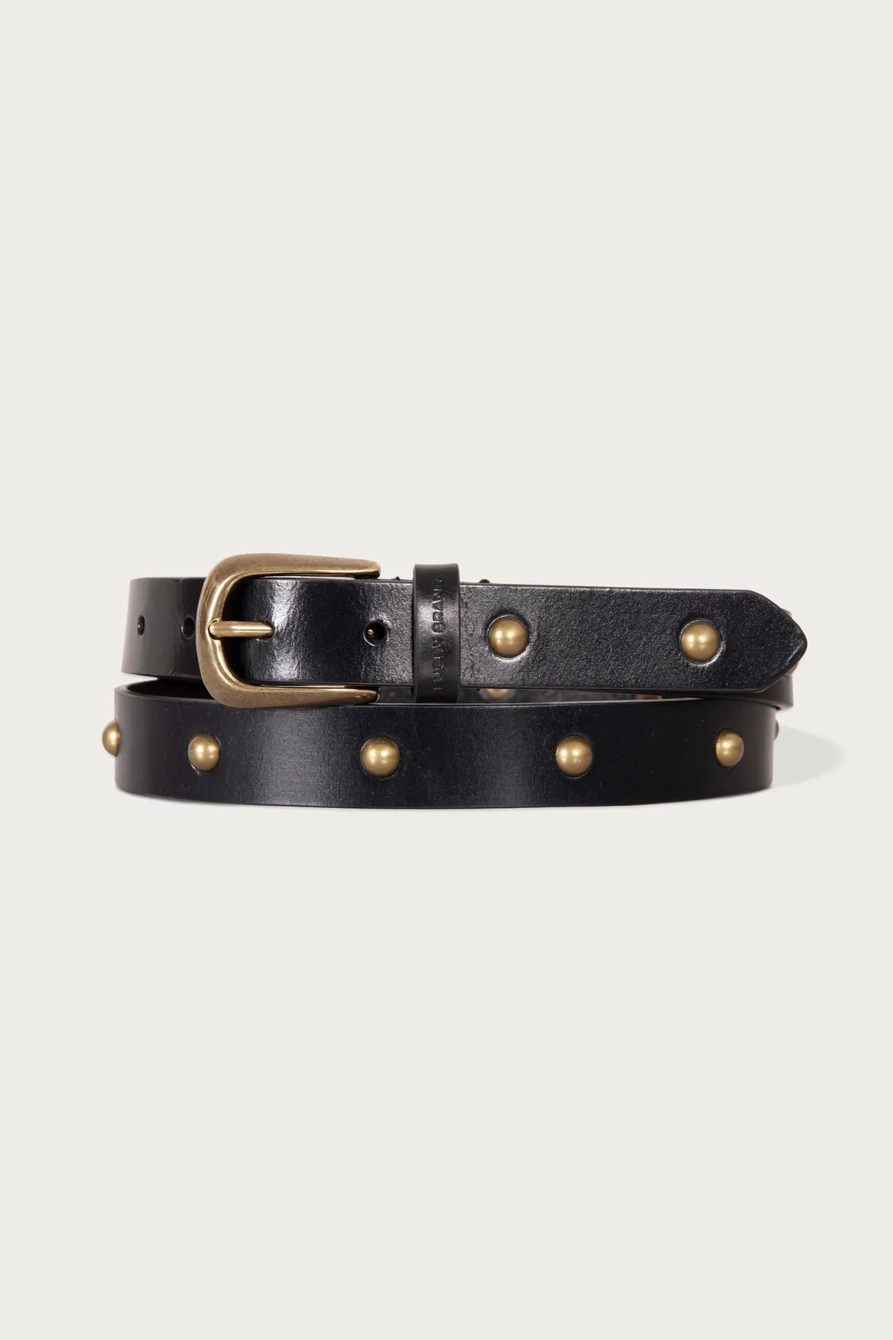DOME STUDDED LEATHER BELT