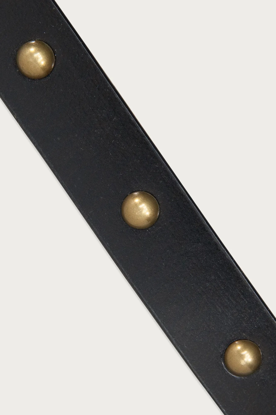 DOME STUDDED LEATHER BELT