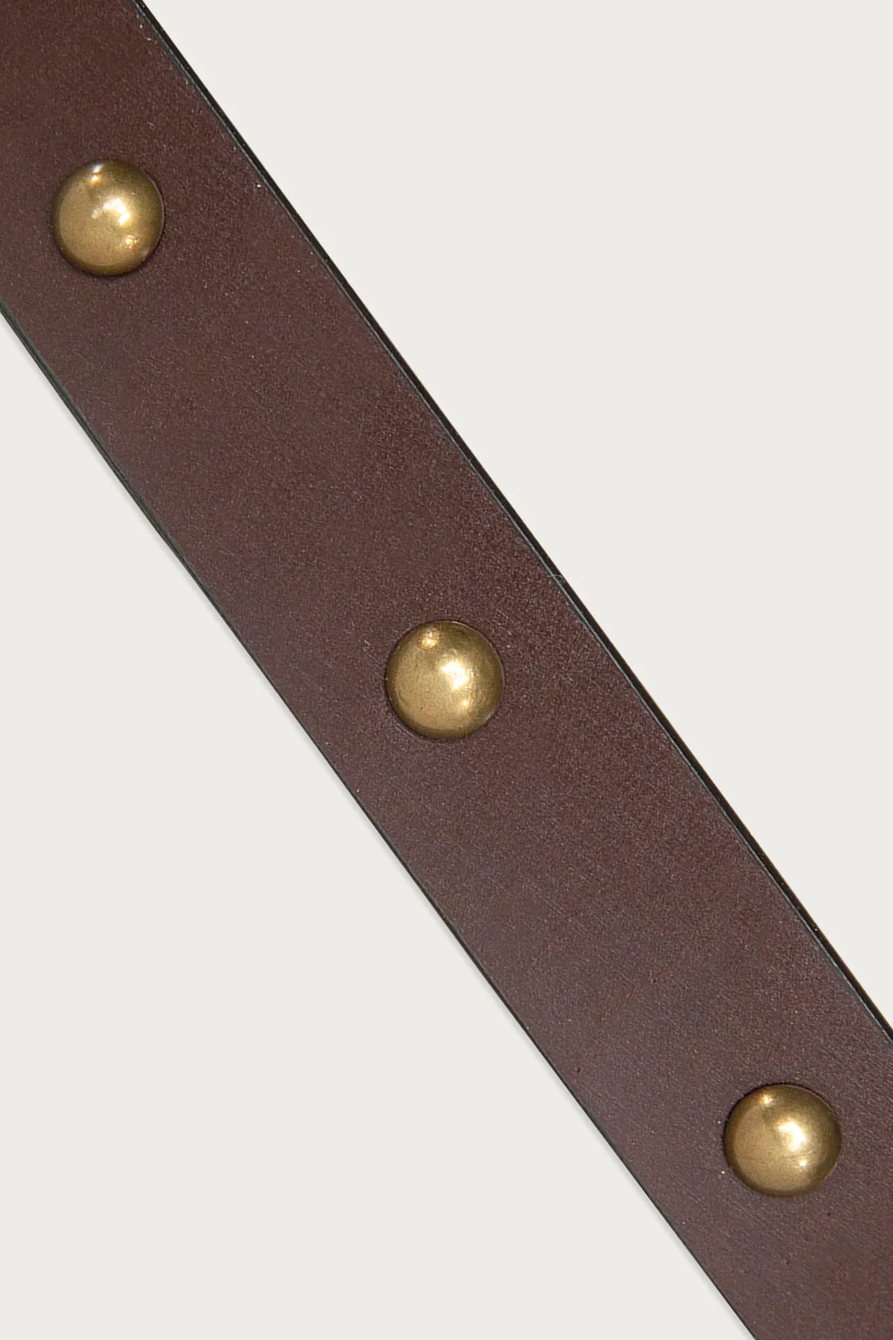 DOME STUDDED LEATHER BELT, image 2
