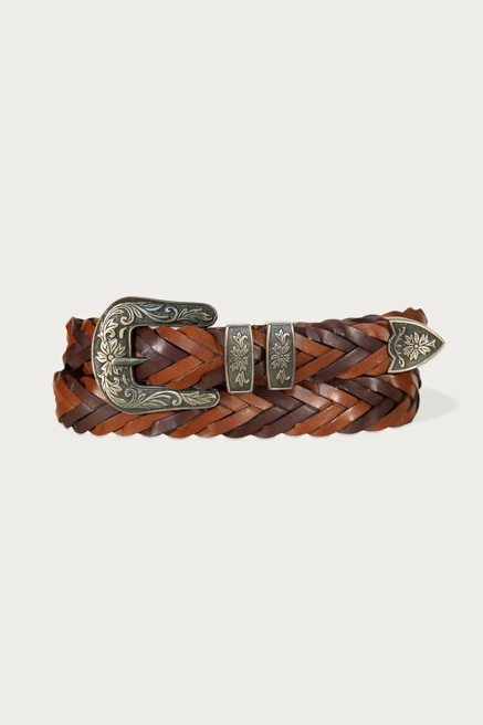 WESTERN MULTI COLORED BRAID BELT, image 1