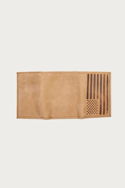 FLAG EMBOSSED LEATHER TRIFOLD WALLET, image 4