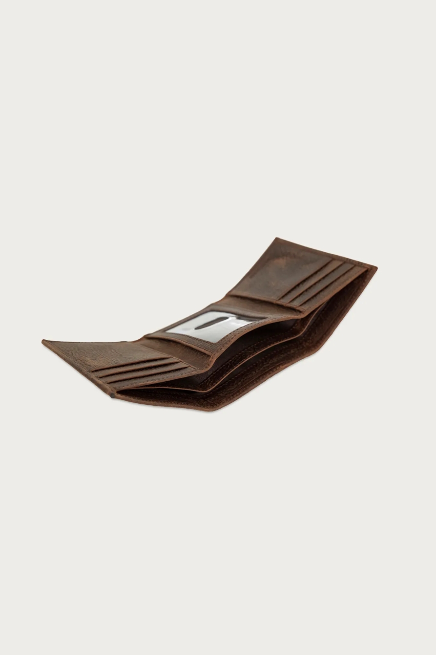 Double Stitched Leather Trifold Wallet, image 4