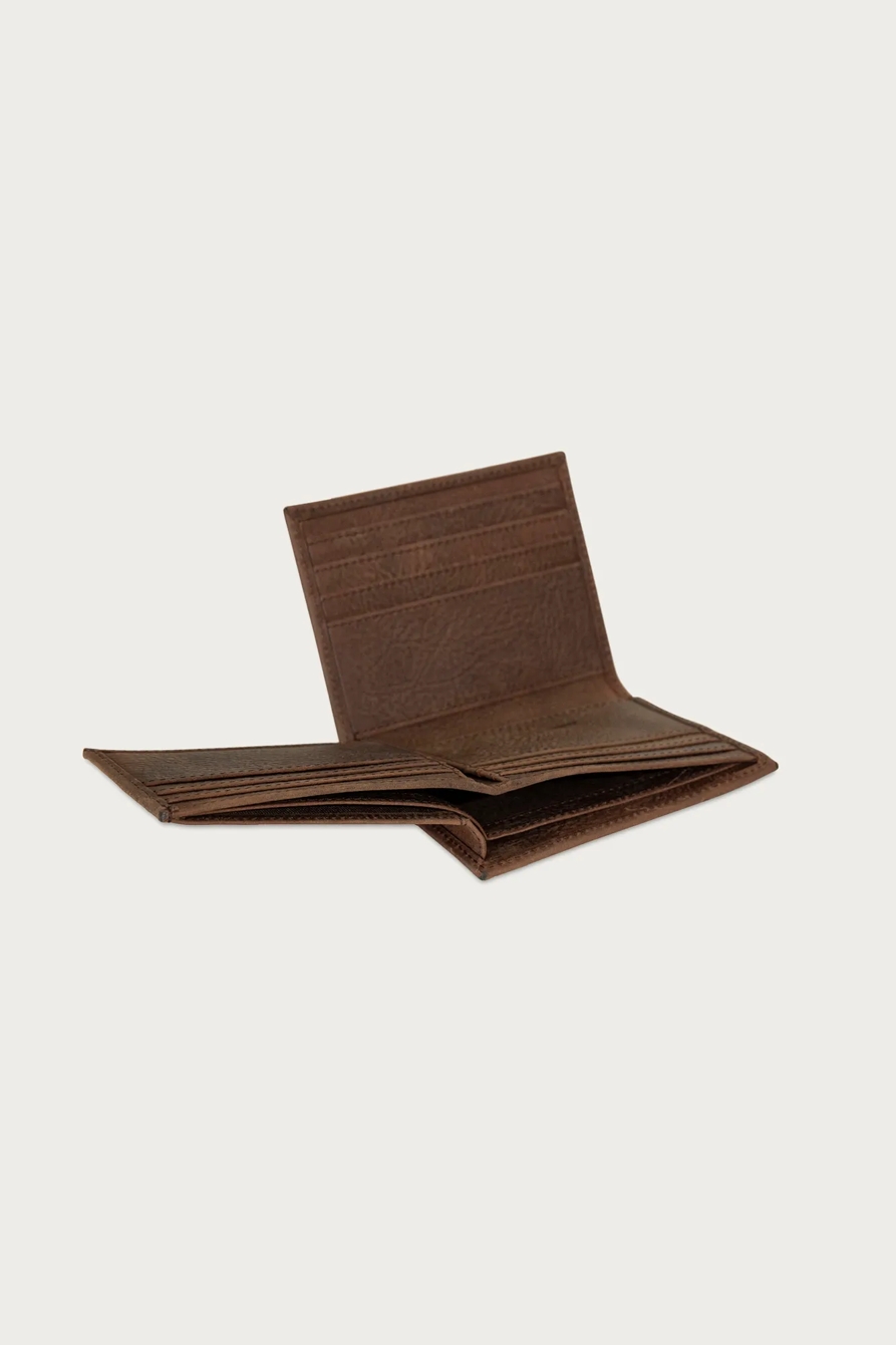 Double Stitched Leather L-Fold Wallet, image 5