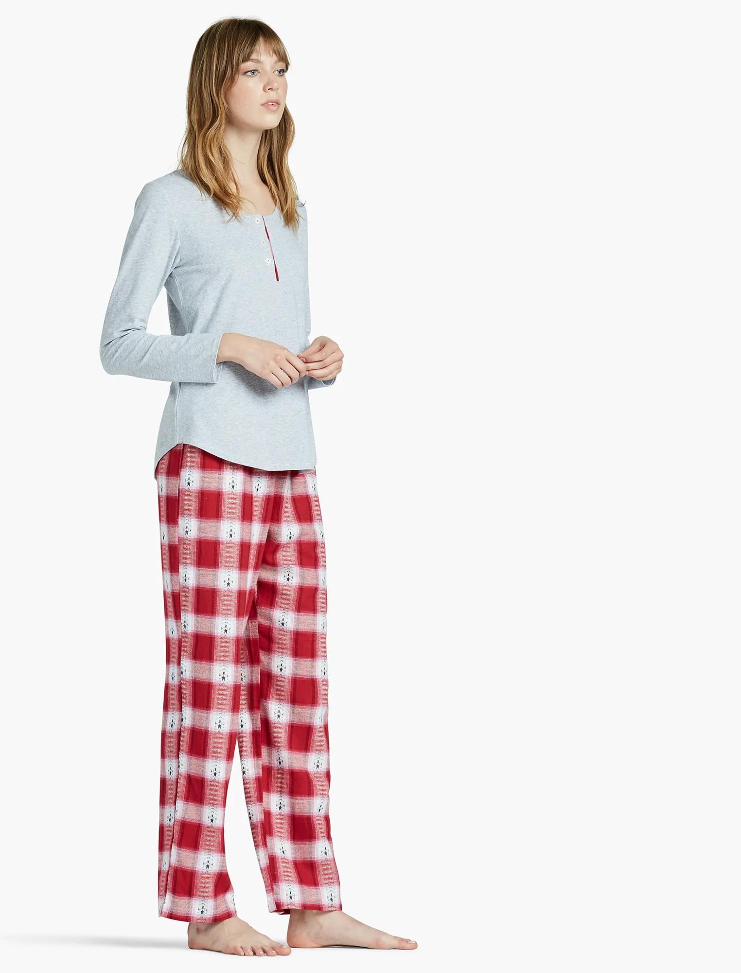 CONTRAST PLACKET PAJAMA, image 2