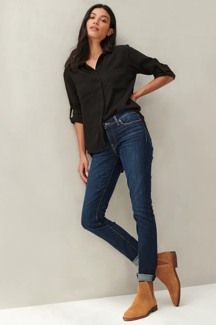 SPLIT BACK BUTTON DOWN SHIRT, image 4