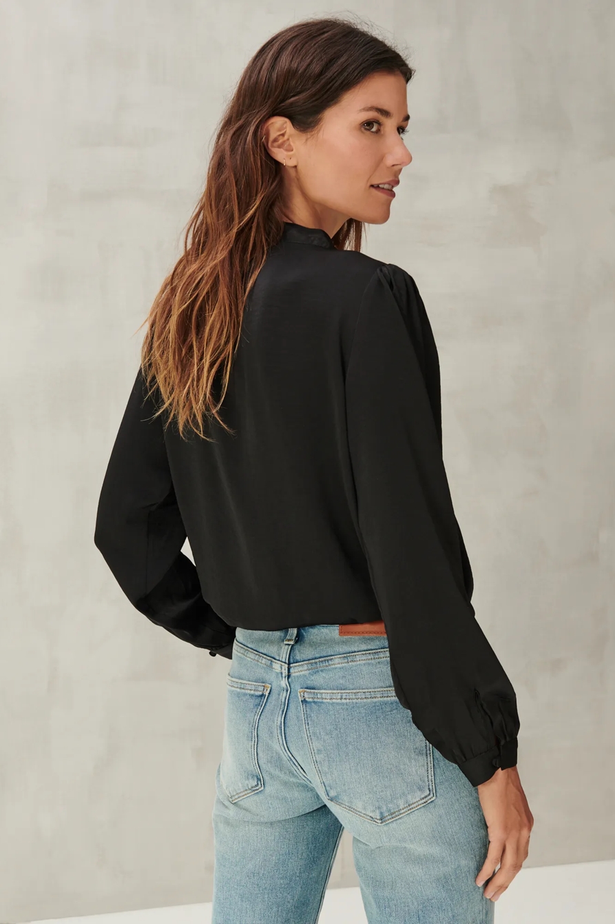 SURPLICE LONG SLEEVE TOP, image 3