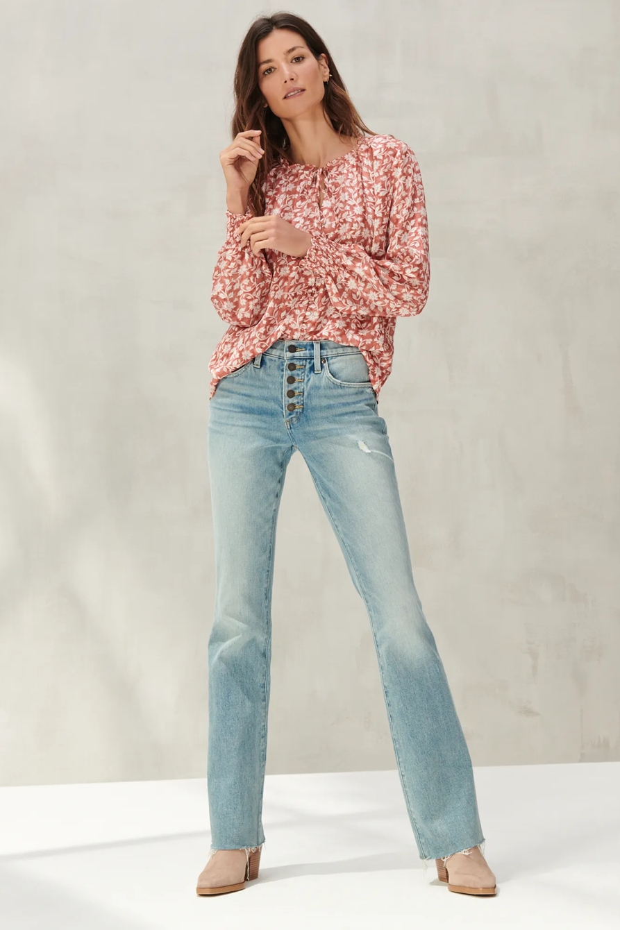 SOFT FLORAL PRINTED TOP, image 2