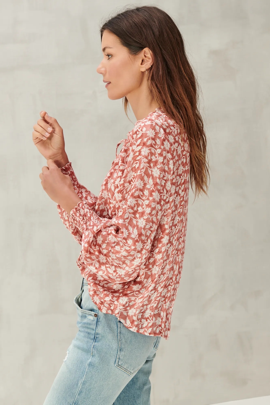 SOFT FLORAL PRINTED TOP, image 4
