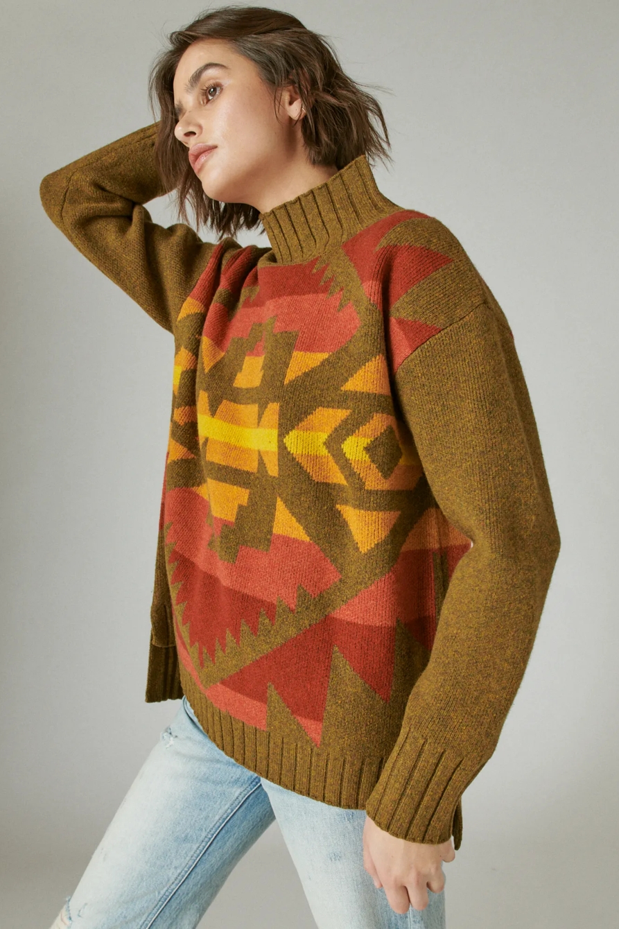 PENDLETON LAMBSWOOL GRAPHIC SWEATER, image 3