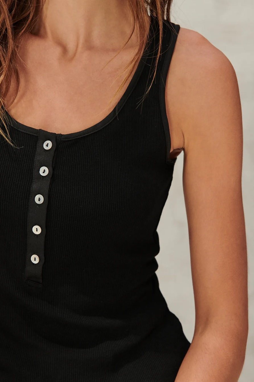 RIB HENLEY TANK TOP, image 5