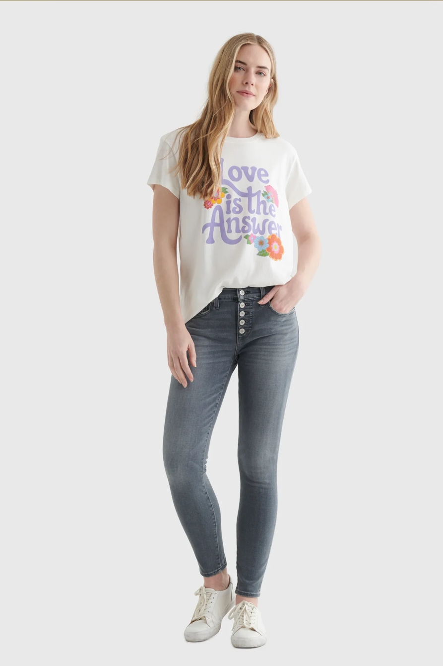 LOVE IS THE ANSWER GRAPHIC TEE, image 2