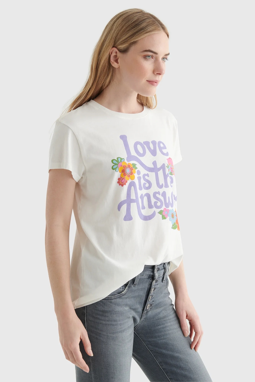 LOVE IS THE ANSWER GRAPHIC TEE, image 3