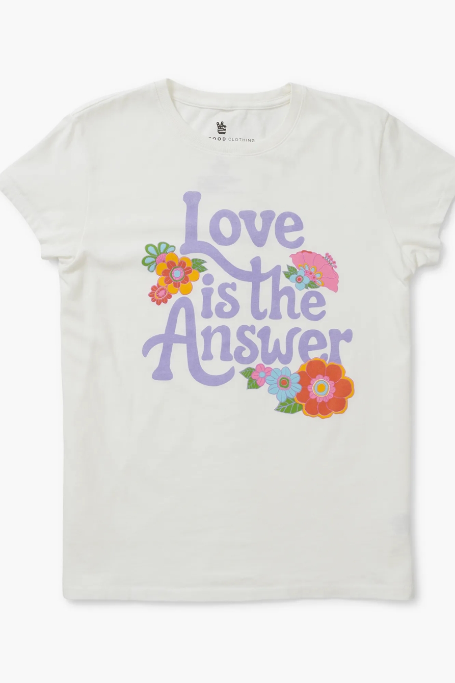 LOVE IS THE ANSWER GRAPHIC TEE, image 6