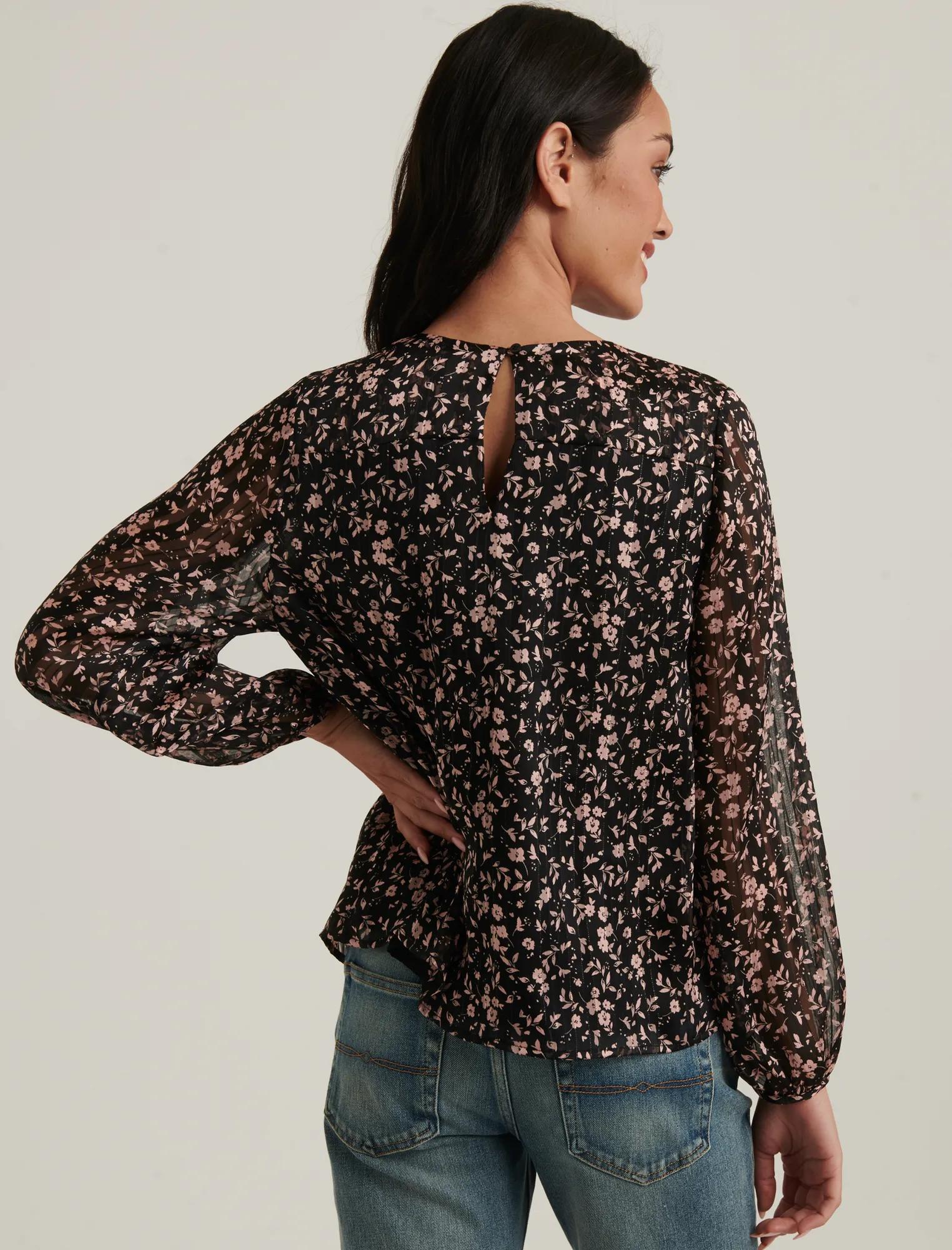 PRINTED FLORAL BLOUSE TOP, image 3