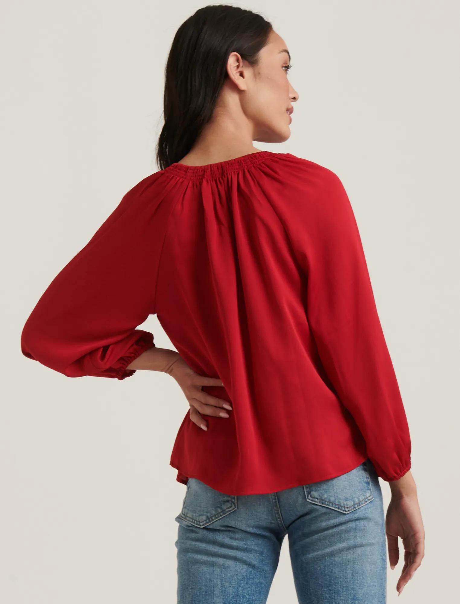 SATIN EMILY BLOUSE TOP, image 4