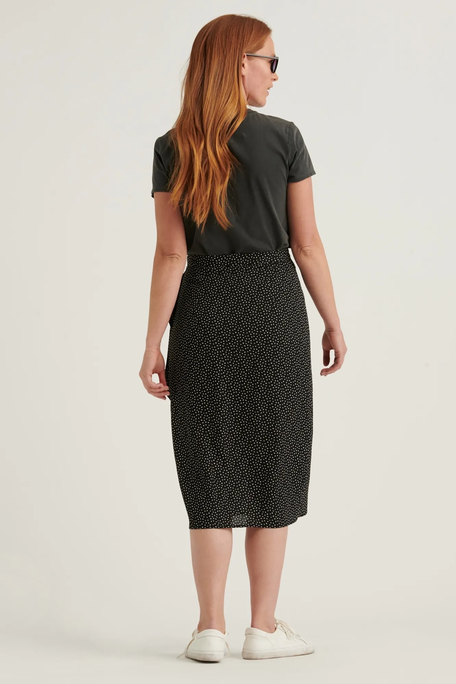 SIDE TIE MIDI SKIRT, image 3