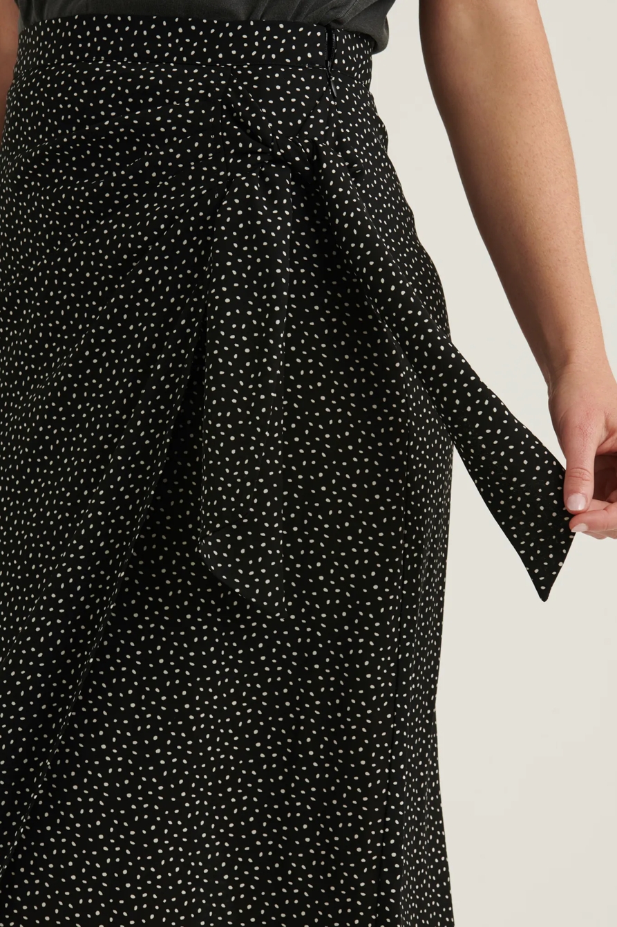 SIDE TIE MIDI SKIRT, image 4
