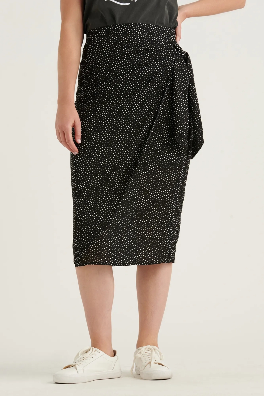 SIDE TIE MIDI SKIRT, image 5