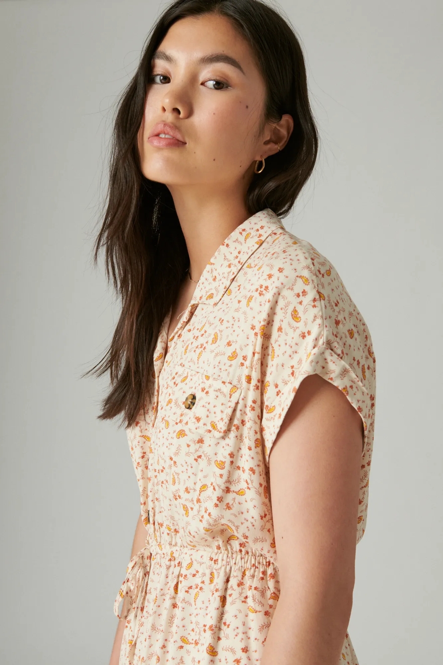 PRINTED SHORT SLEEVE SHIRT DRESS, image 2