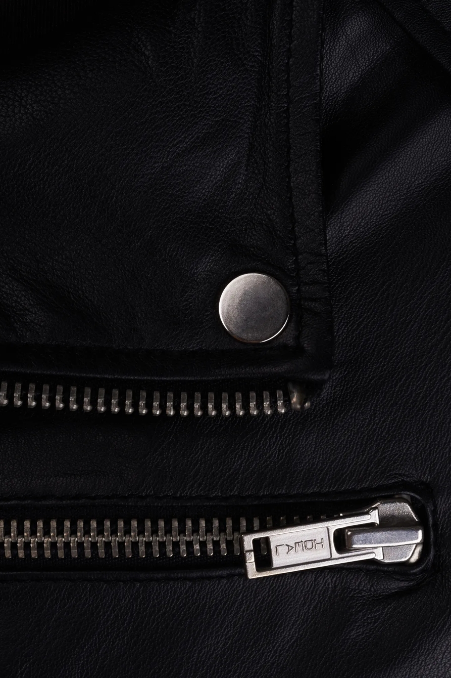 Joan Cropped Moto Jacket, image 3