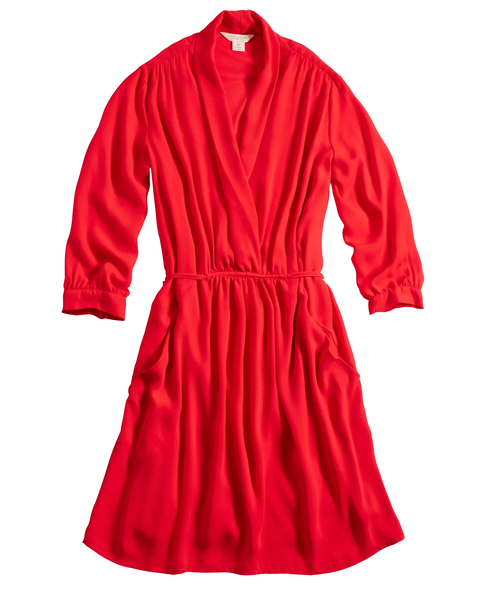 RED WRAP DRESS, image 4
