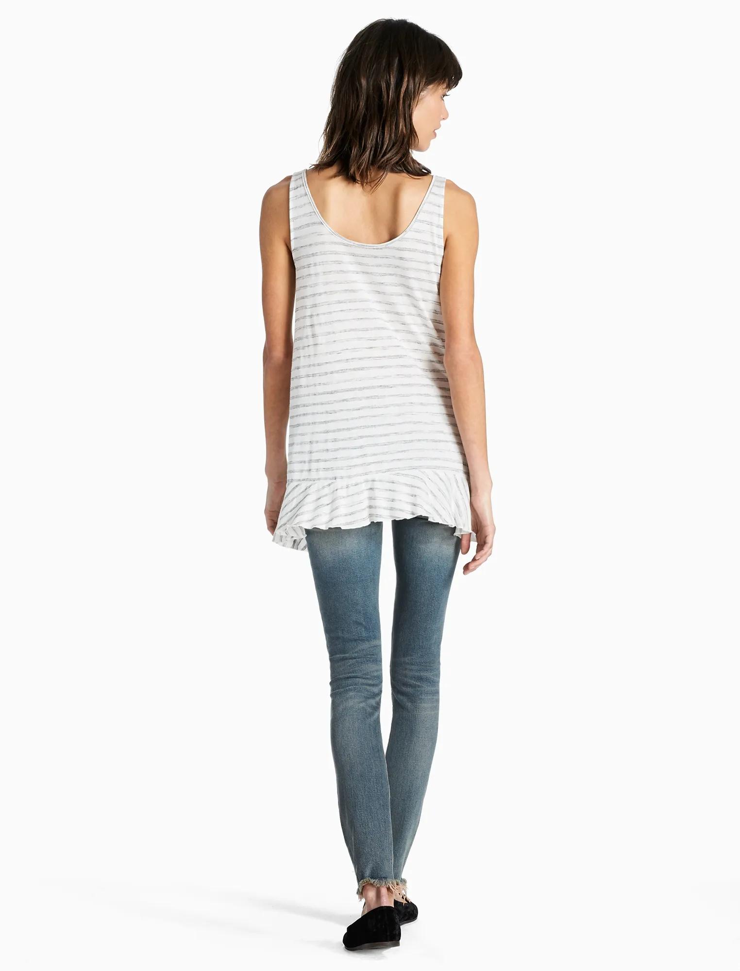 STRIPED LACE UP TANK, image 3