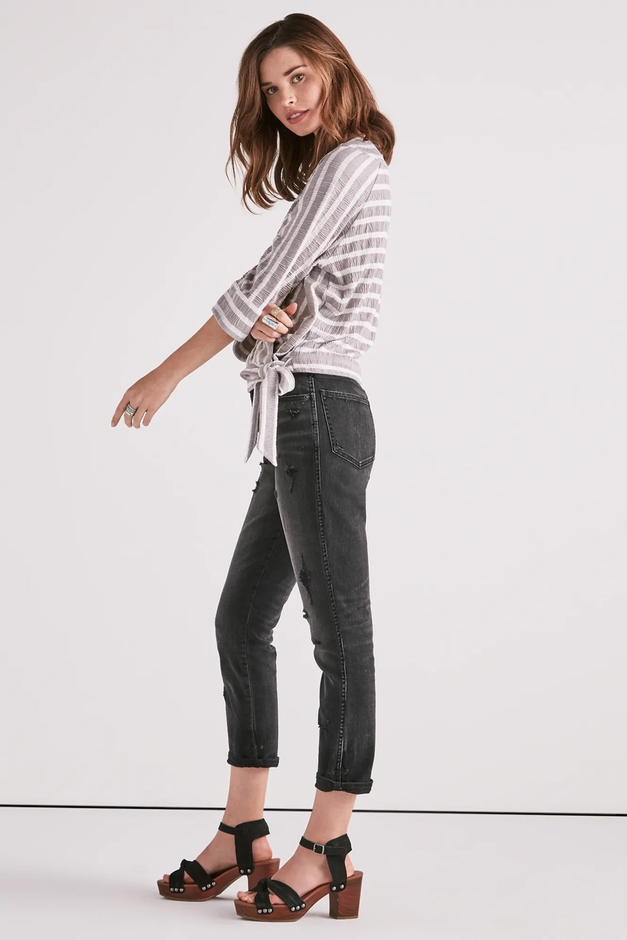 STRIPE WRAP TOP, image 2