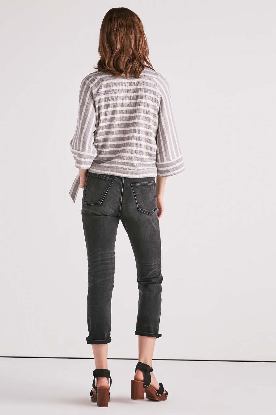STRIPE WRAP TOP, image 3