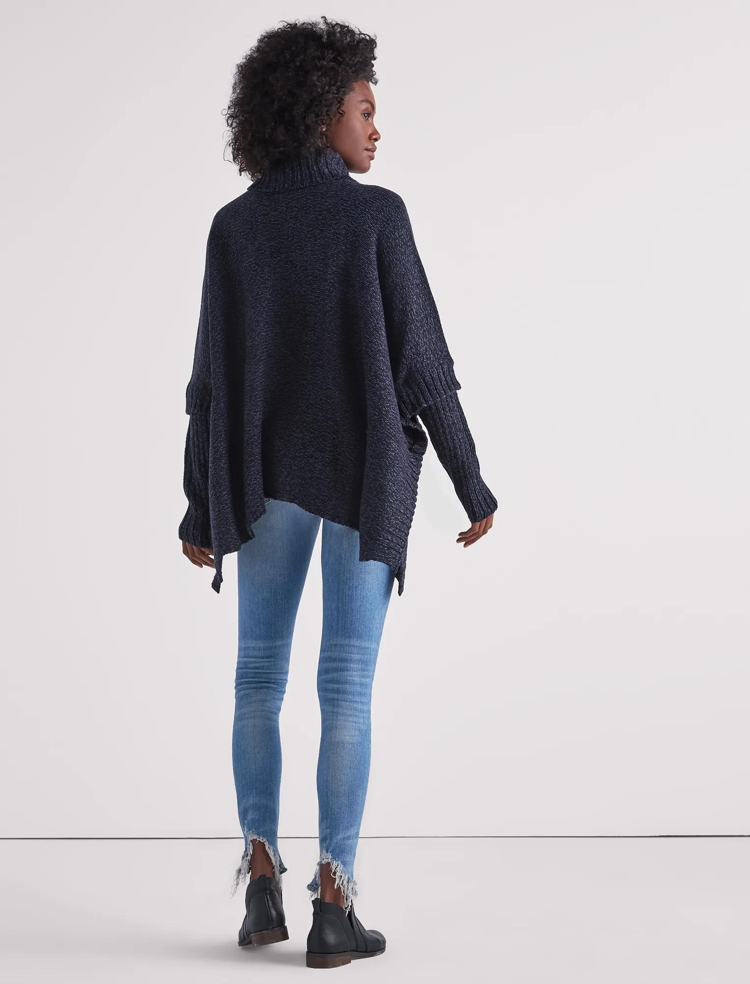COWL NECK PONCHO, image 3