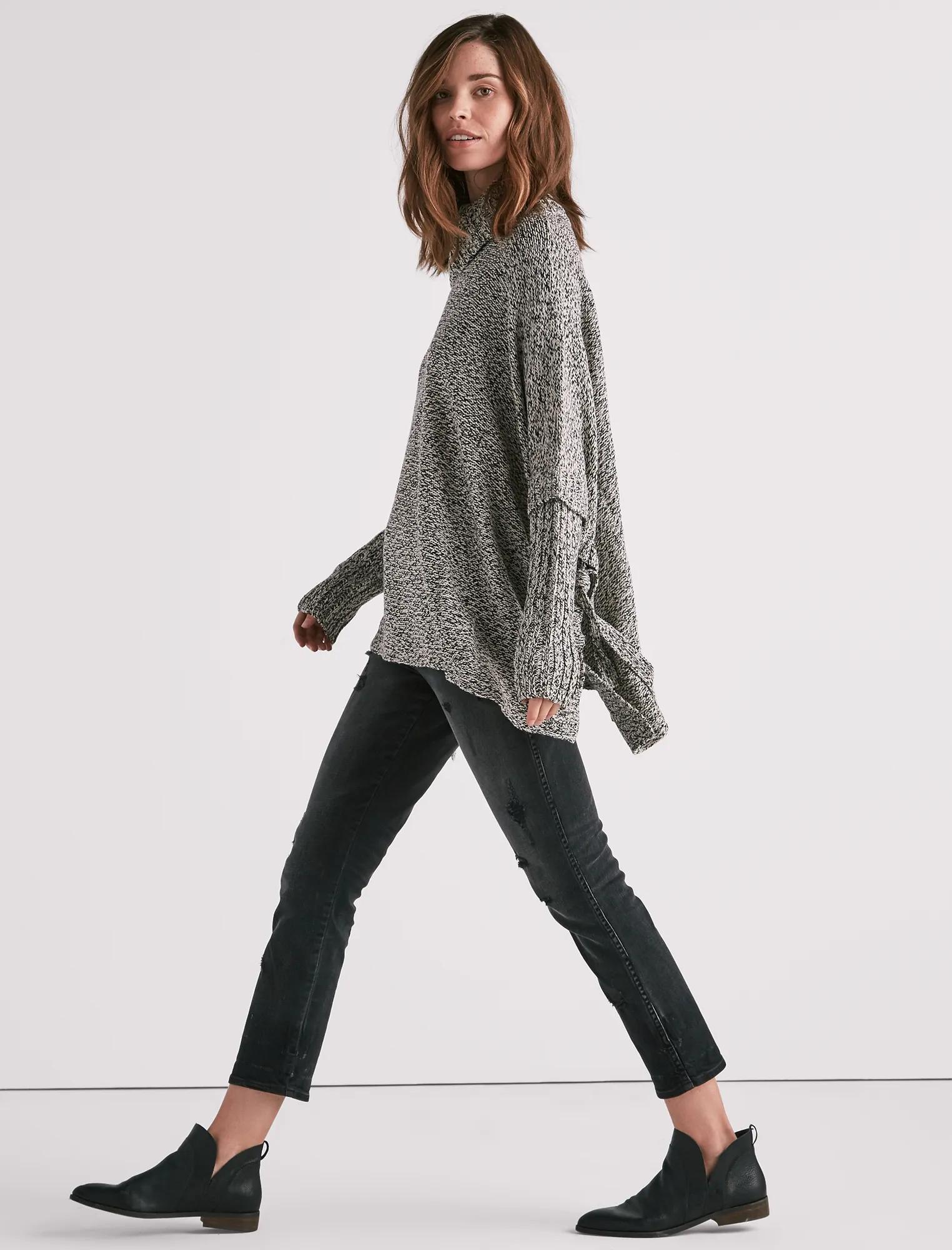 COWL NECK PONCHO, image 2